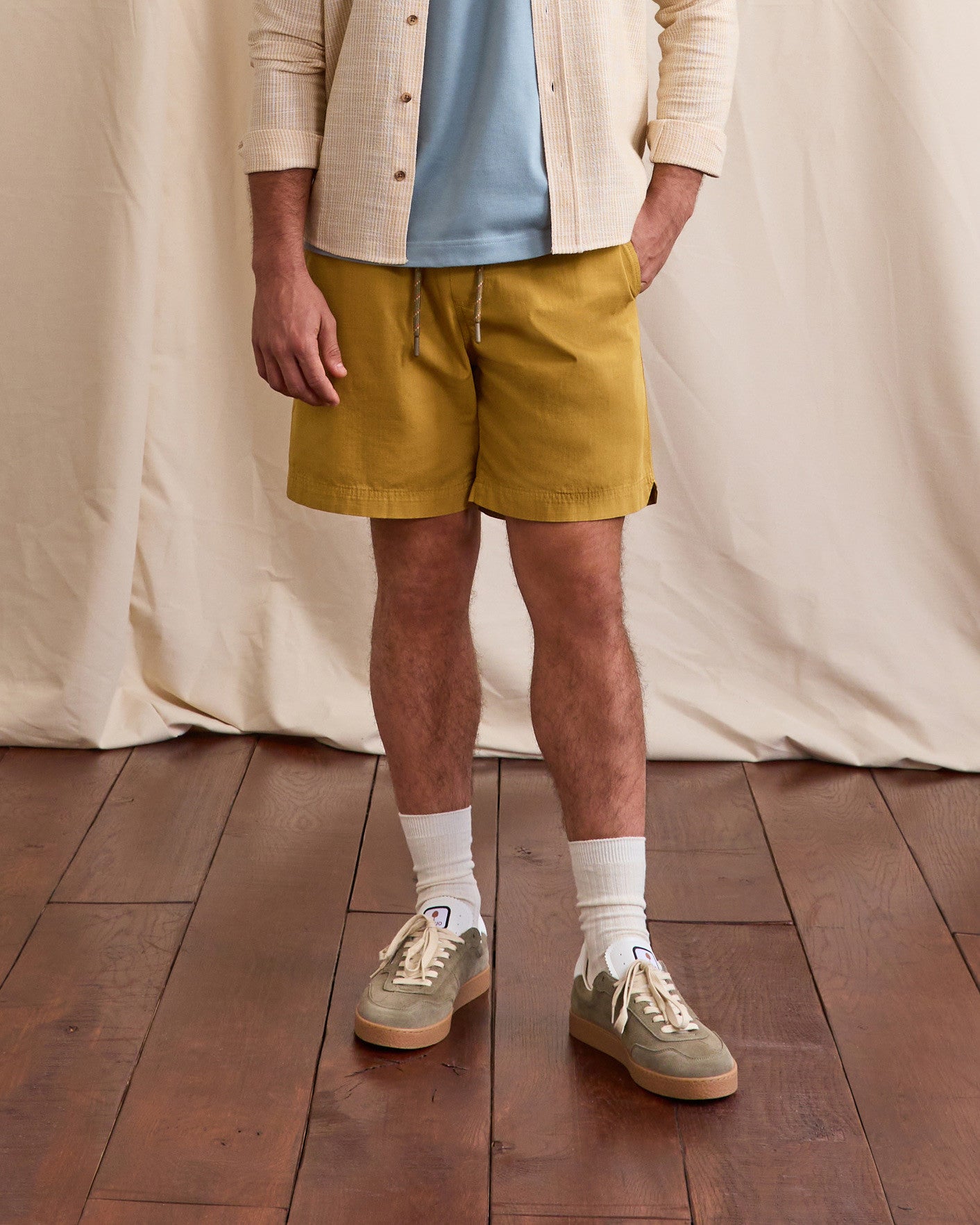 faguo-milly-short-beige-clair-ribstop-coton-homme image 1