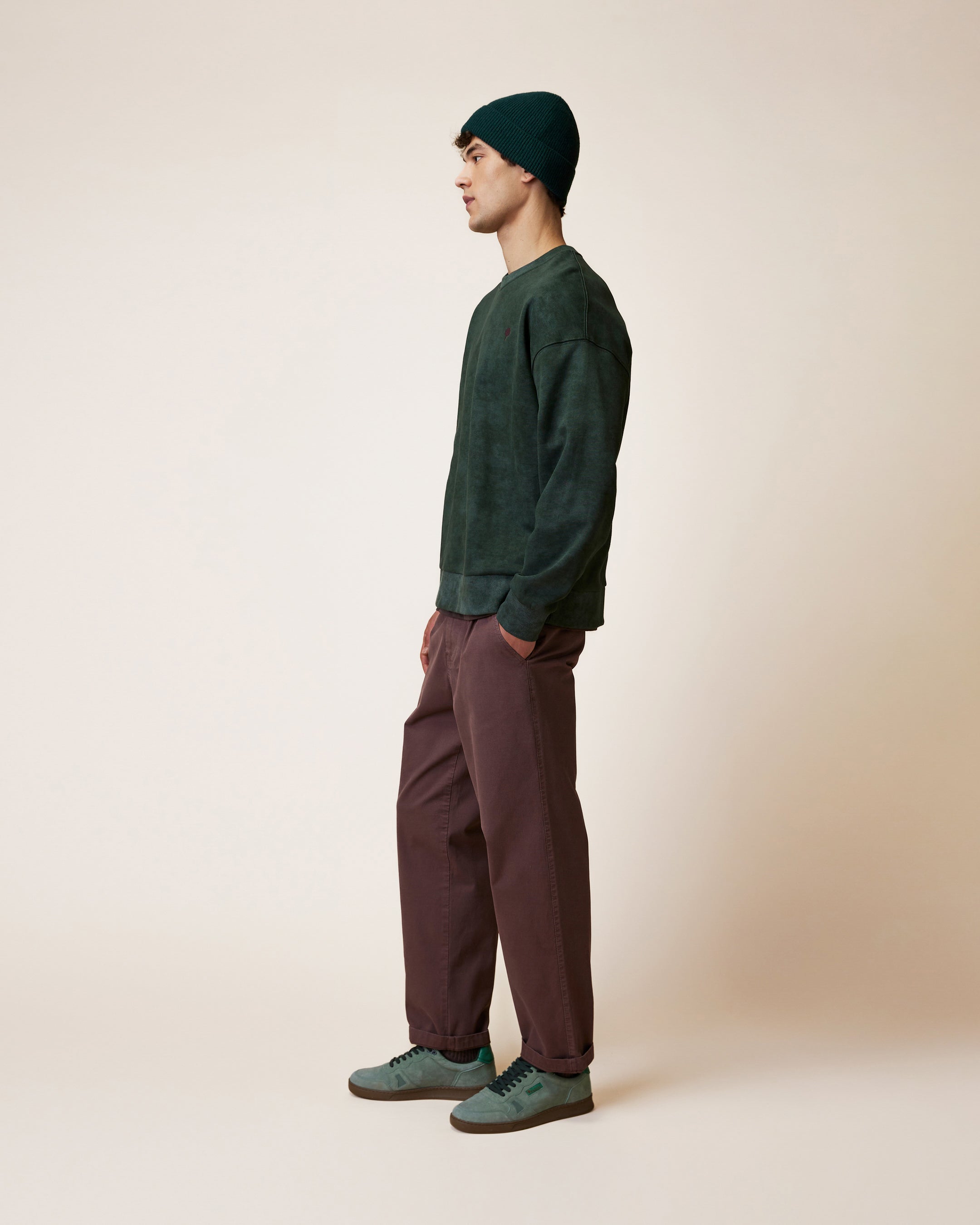 faguo-fango-sweat-vert-fonc-recycl-loose image 7