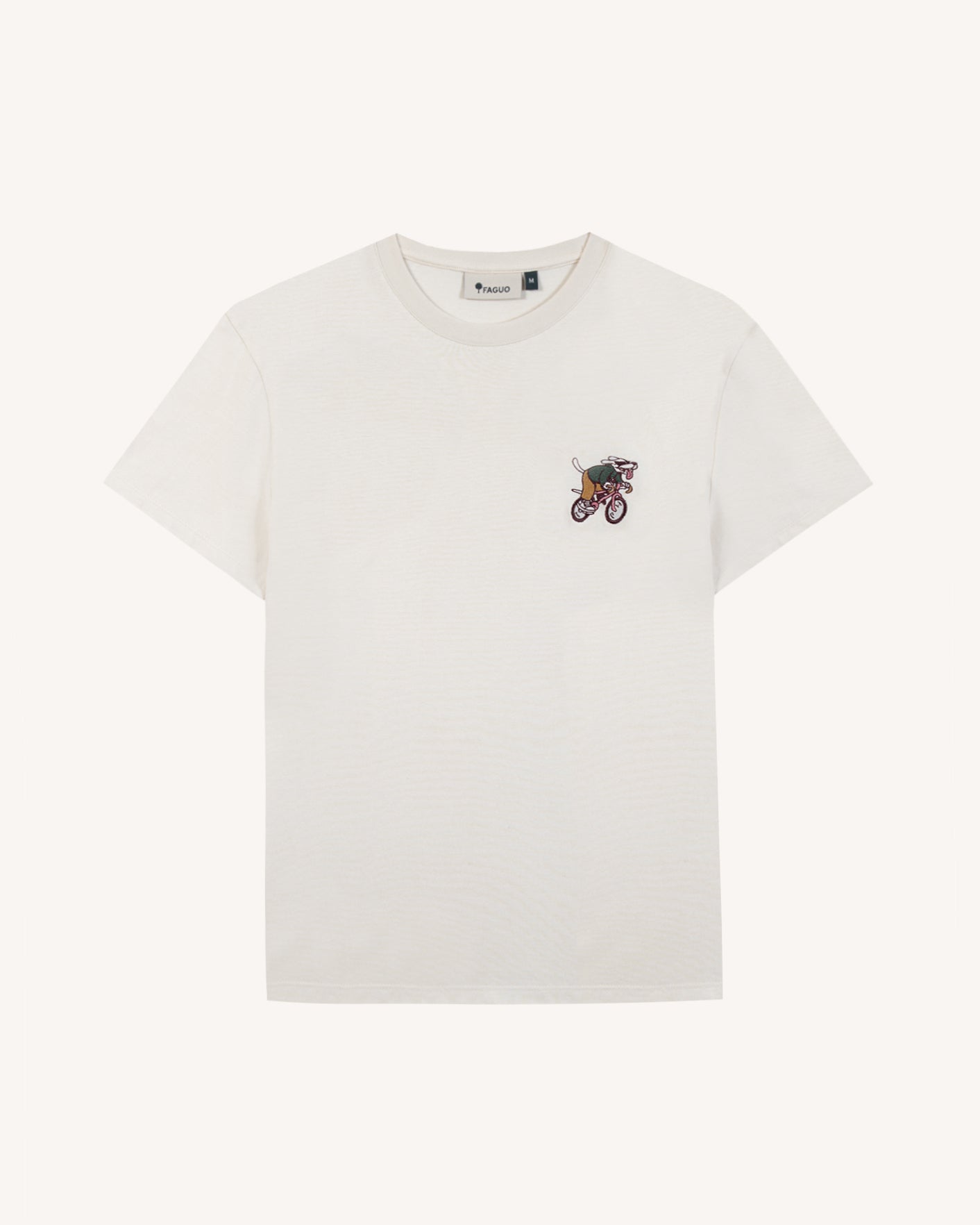 faguo-arcy-t-shirt-brod-cru-coton-recycl-homme image 2