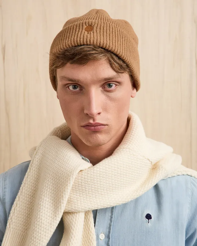 faguo-bonnet-en-laine-camel-maille-3d-z-ro-d-chet image 1