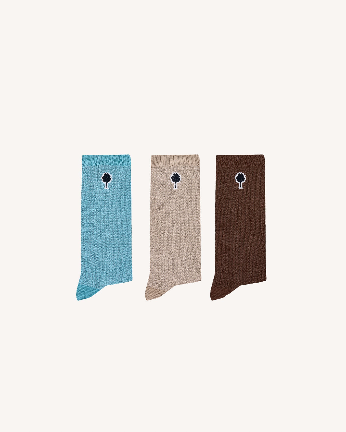 faguo-lot-de-3-paires-de-chaussettes-mi-hautes-beige-et-camel image 1