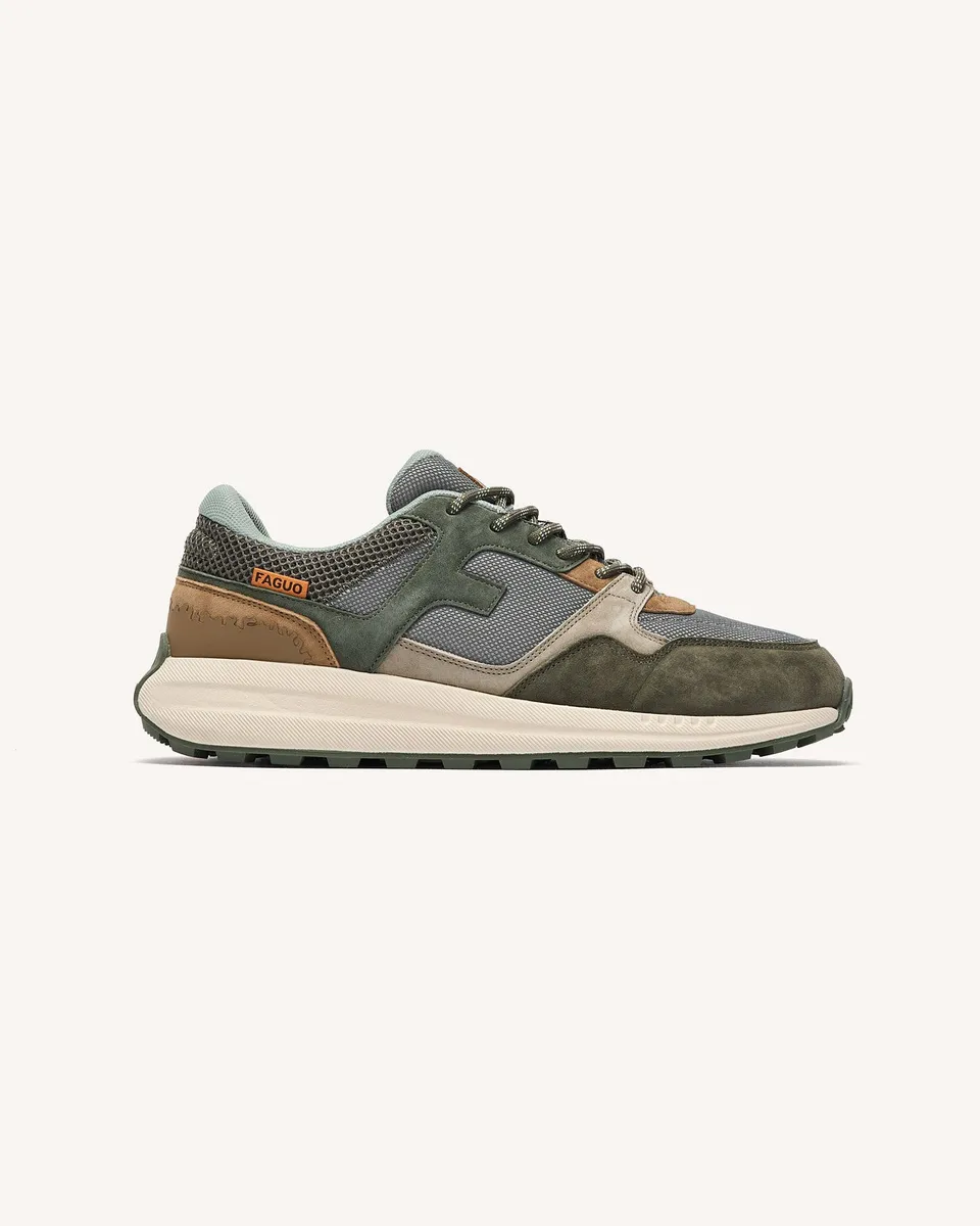 faguo-limwood-baskets-homme-kaki-et-camel image 1