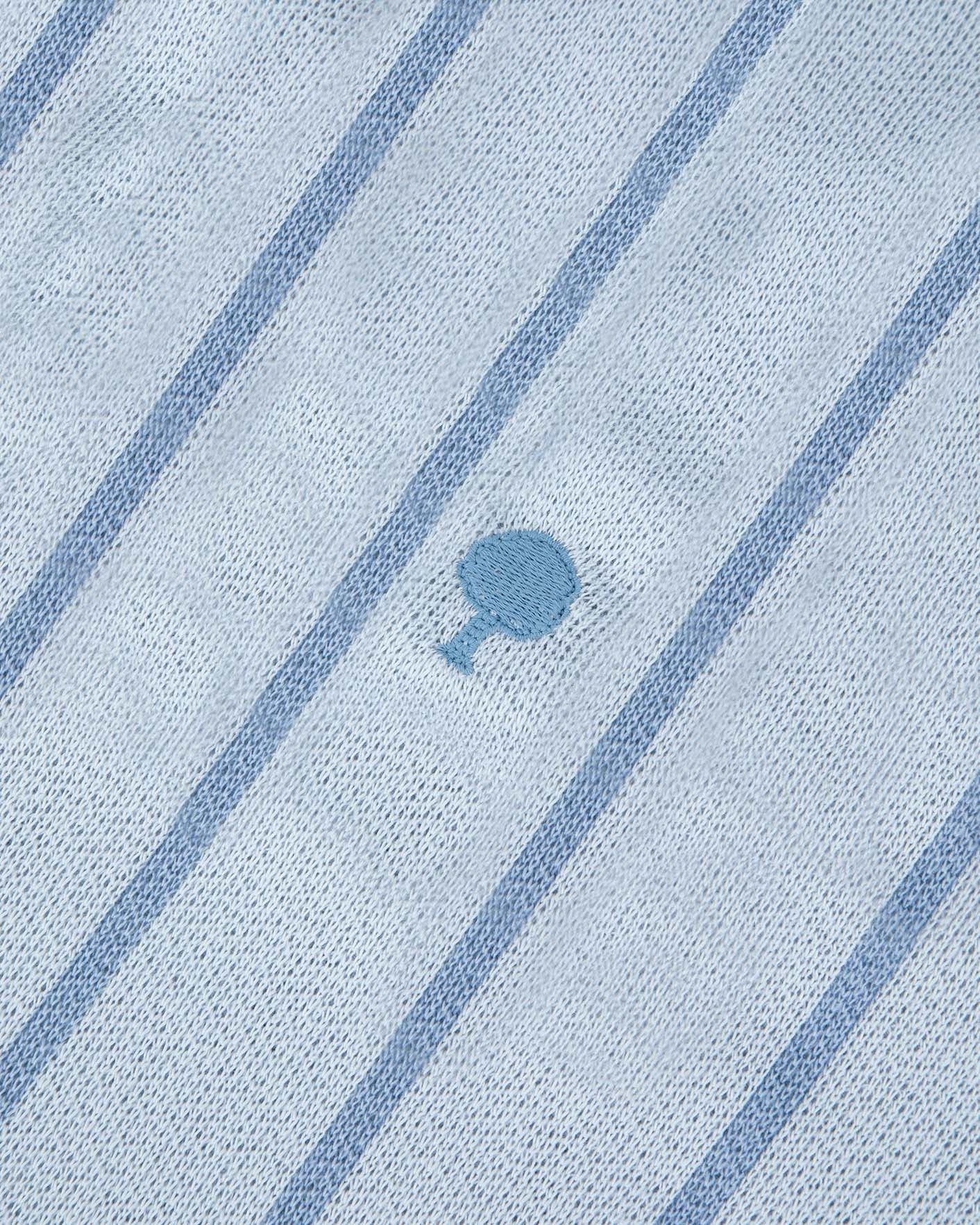 faguo-blache-polo-bleu-clair-coton-ray-coupe-large image 4