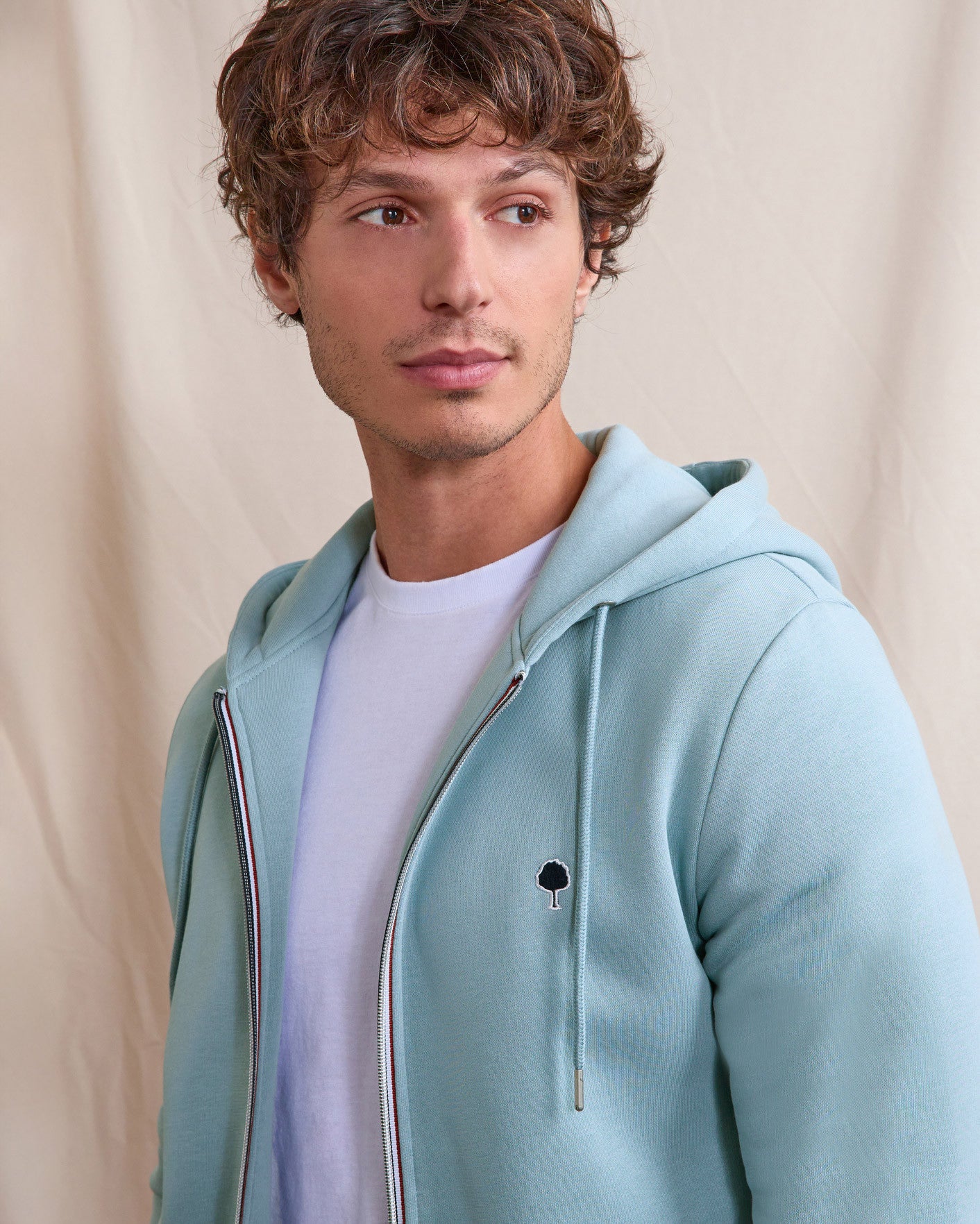 faguo-mesnil-sweat-zipp-capuche-bleu-gris image 3