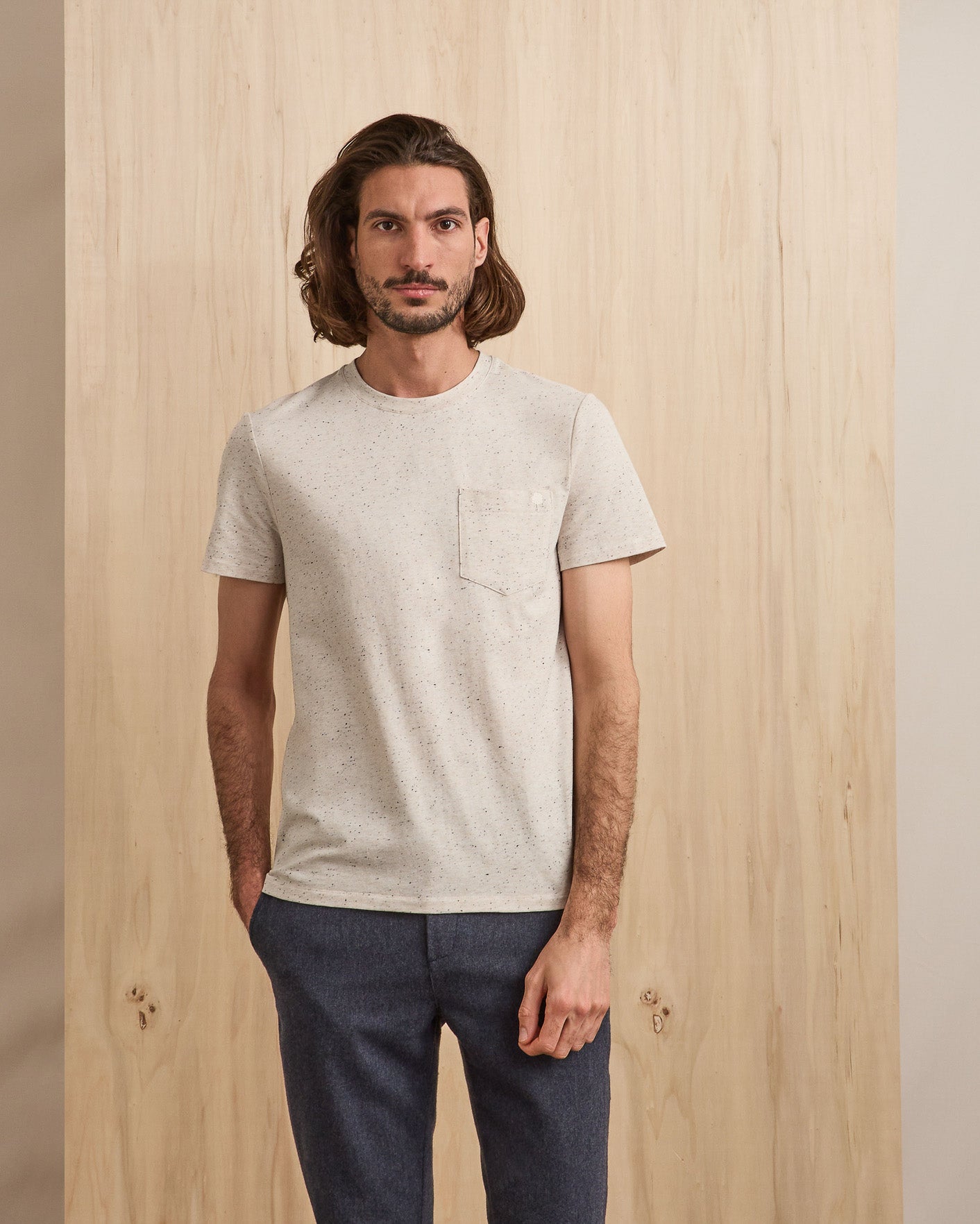 faguo-olonne-t-shirt-chin-cru-et-bleu-coton image 1