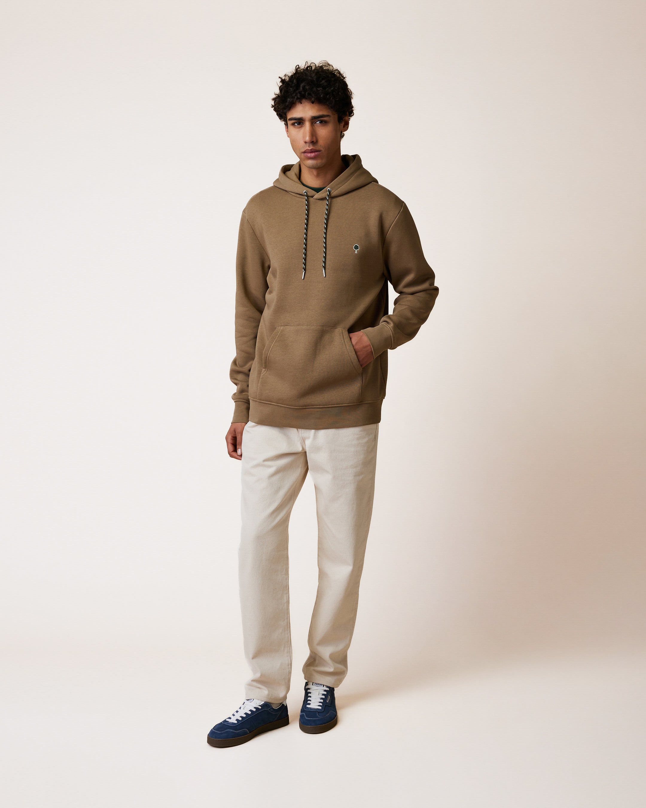 faguo-dirac-sweat-capuche-marron image 3