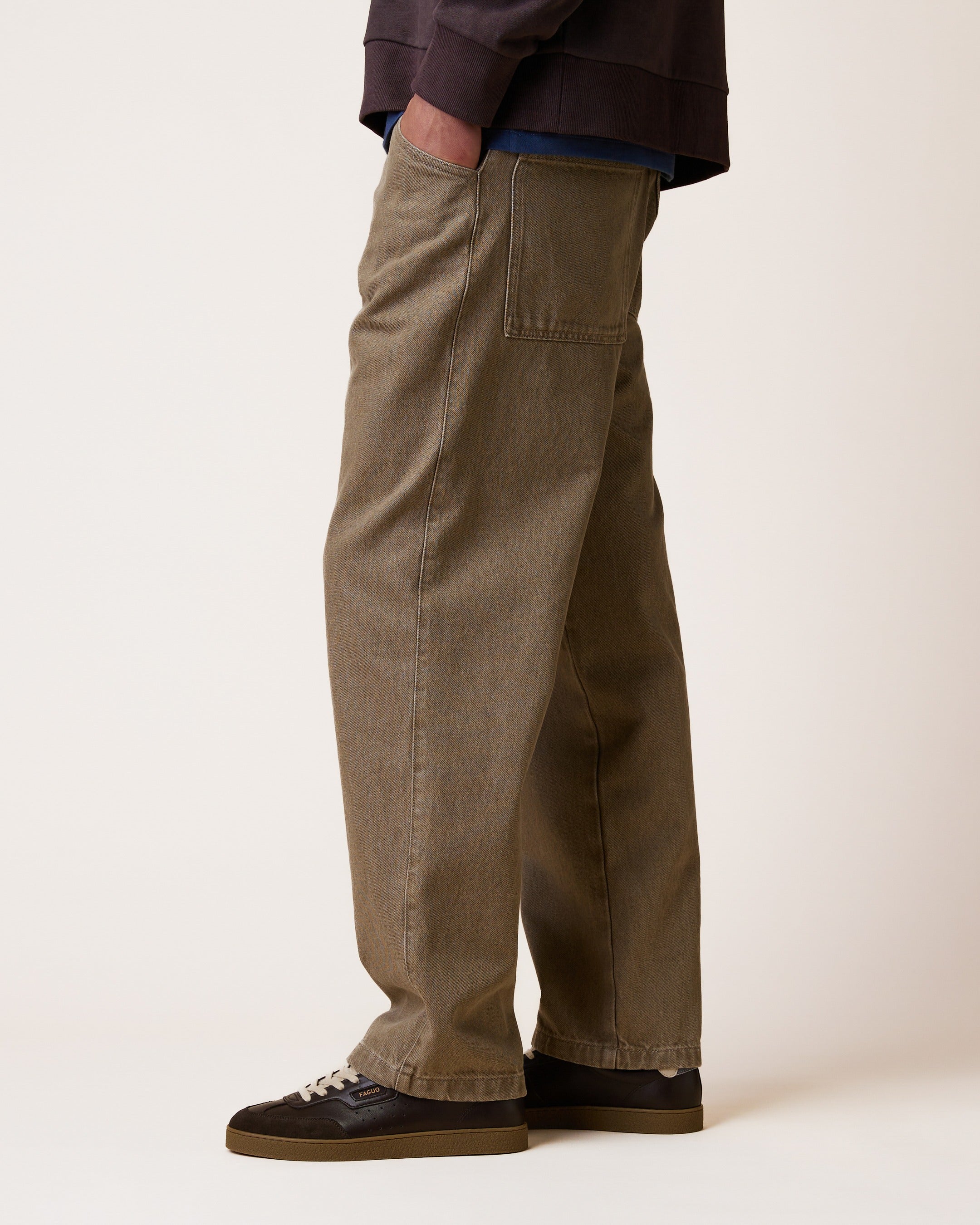 faguo-denim-loose-jean-loose-sable-homme-coton-recycl image 5