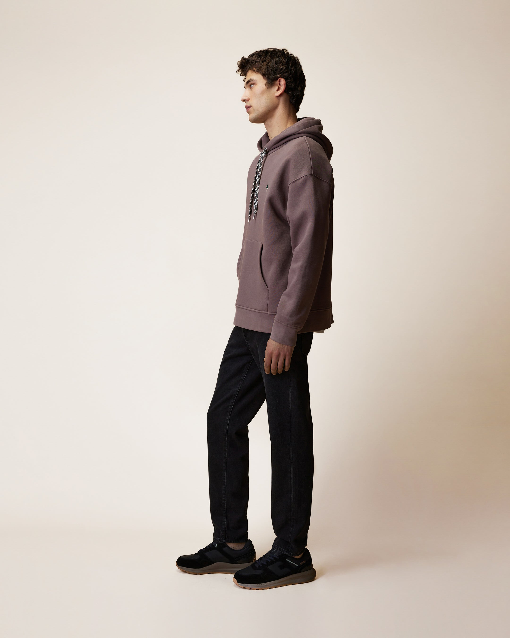 faguo-dirac-os-sweat-capuche-violet-gris image 5