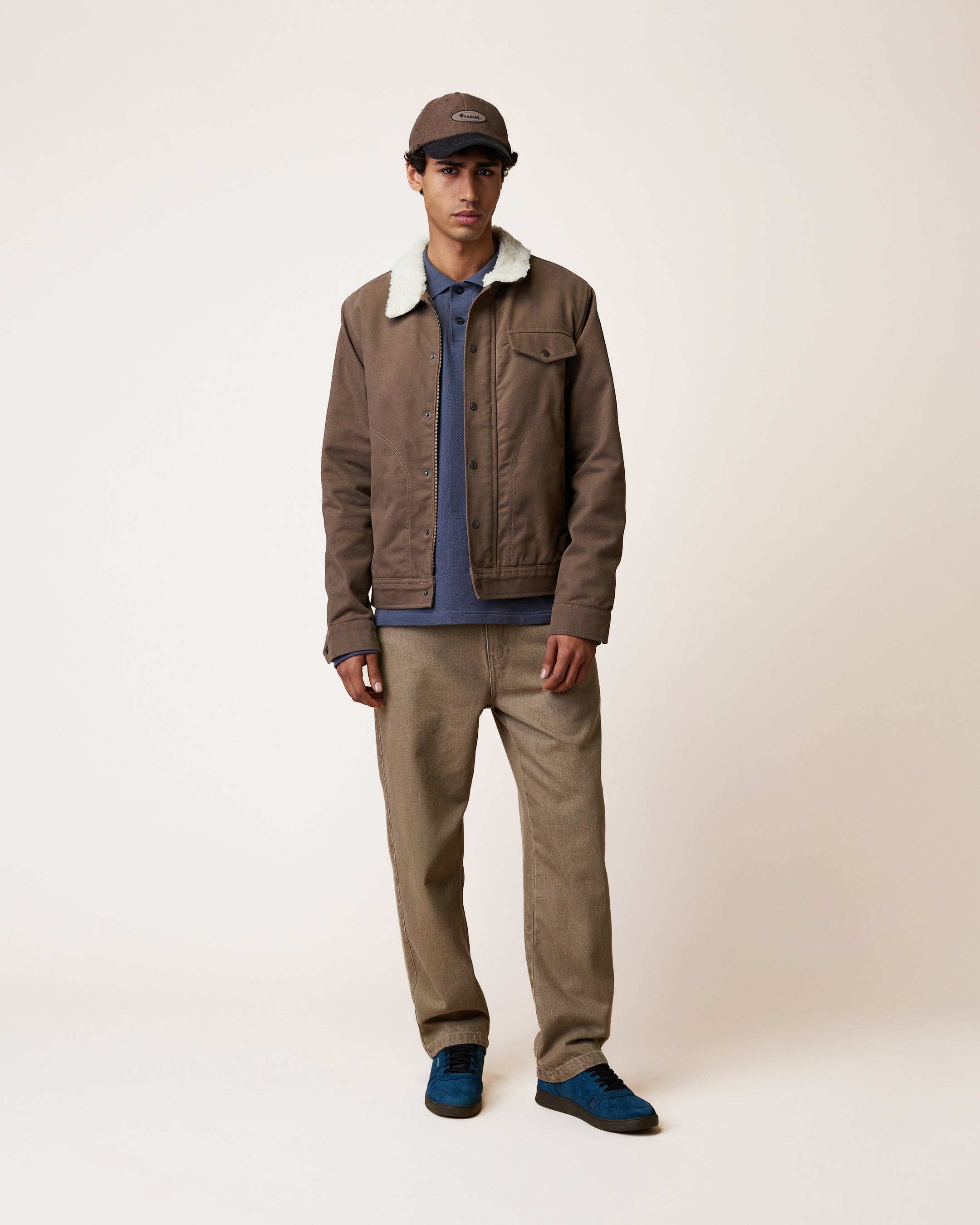 faguo-seillon-blouson-sherpa-taupe-homme image 5