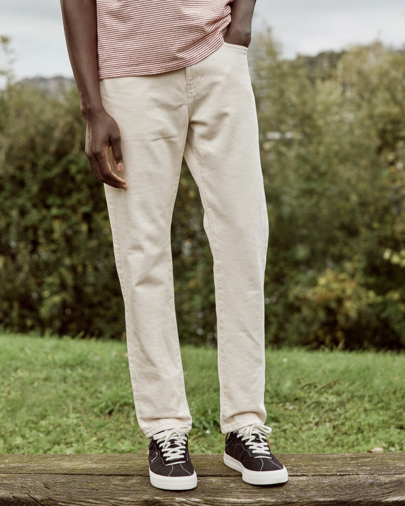faguo-jean-denim-tapered-cru-coton-bio-homme image 1