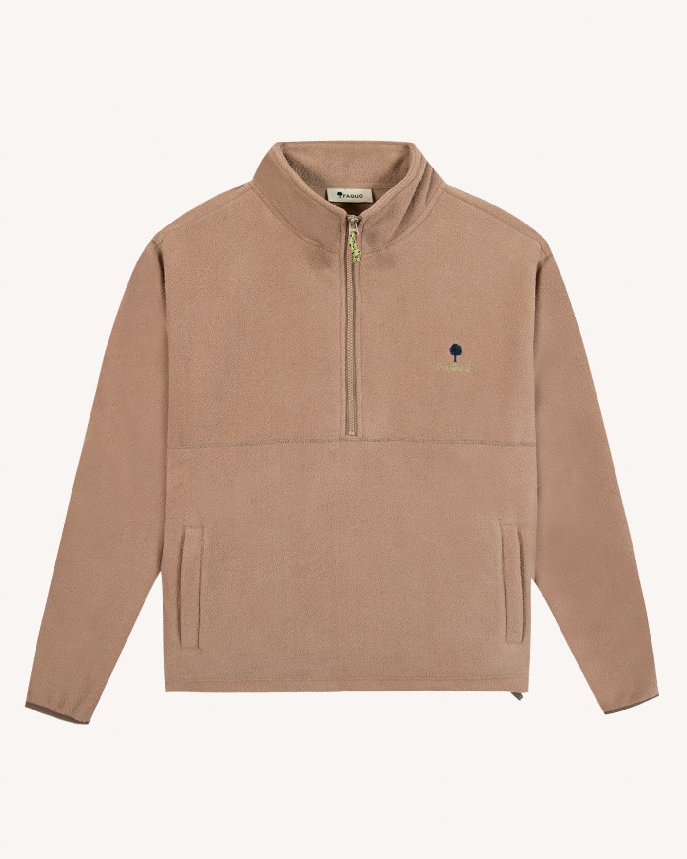 faguo-lioran-polaire-zipp-e-taupe-homme image 2