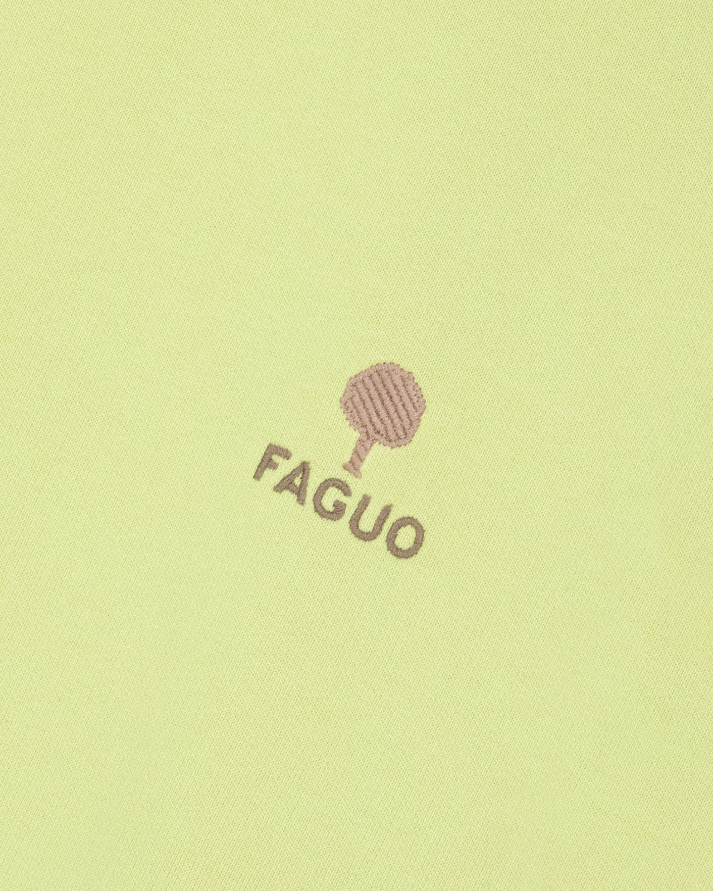 faguo-fango-sweat-col-rond-vert-anis-homme-coupe-loose image 2