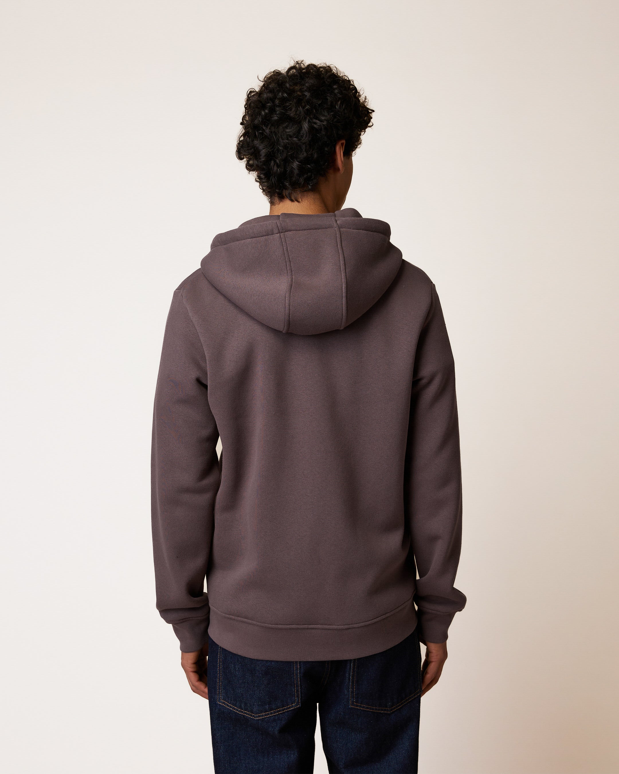 faguo-mesnil-sweat-zipp-capuche-violet-gris-homme image 5