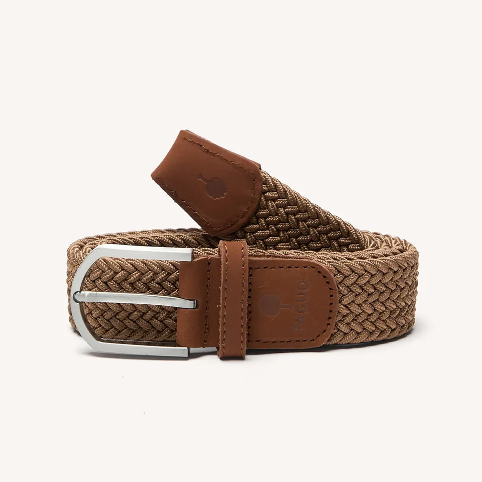 faguo-belt-ceinture-tress-e-camel-lastique image 1