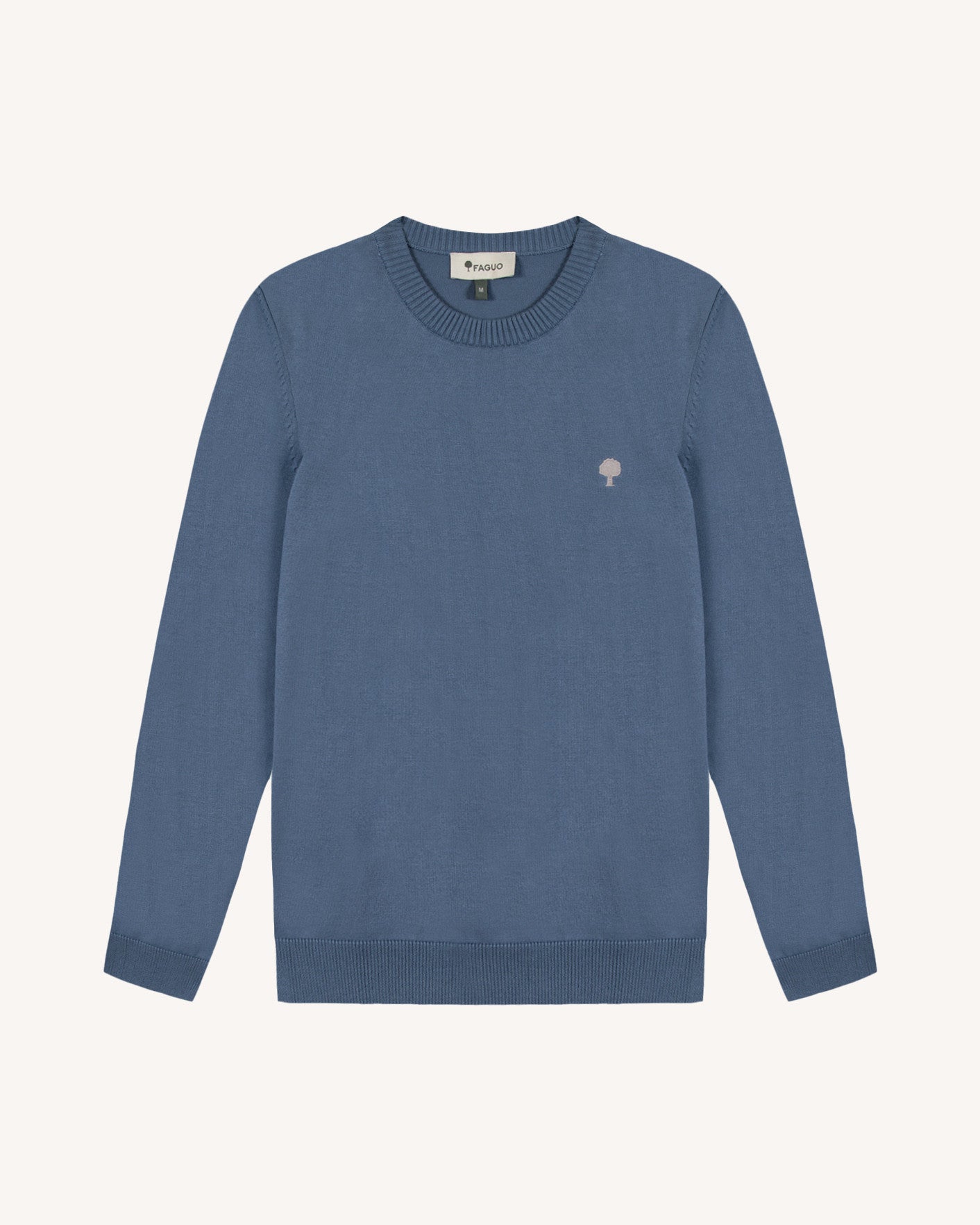 faguo-marly-pull-homme-col-rond-bleu-fonc image 2