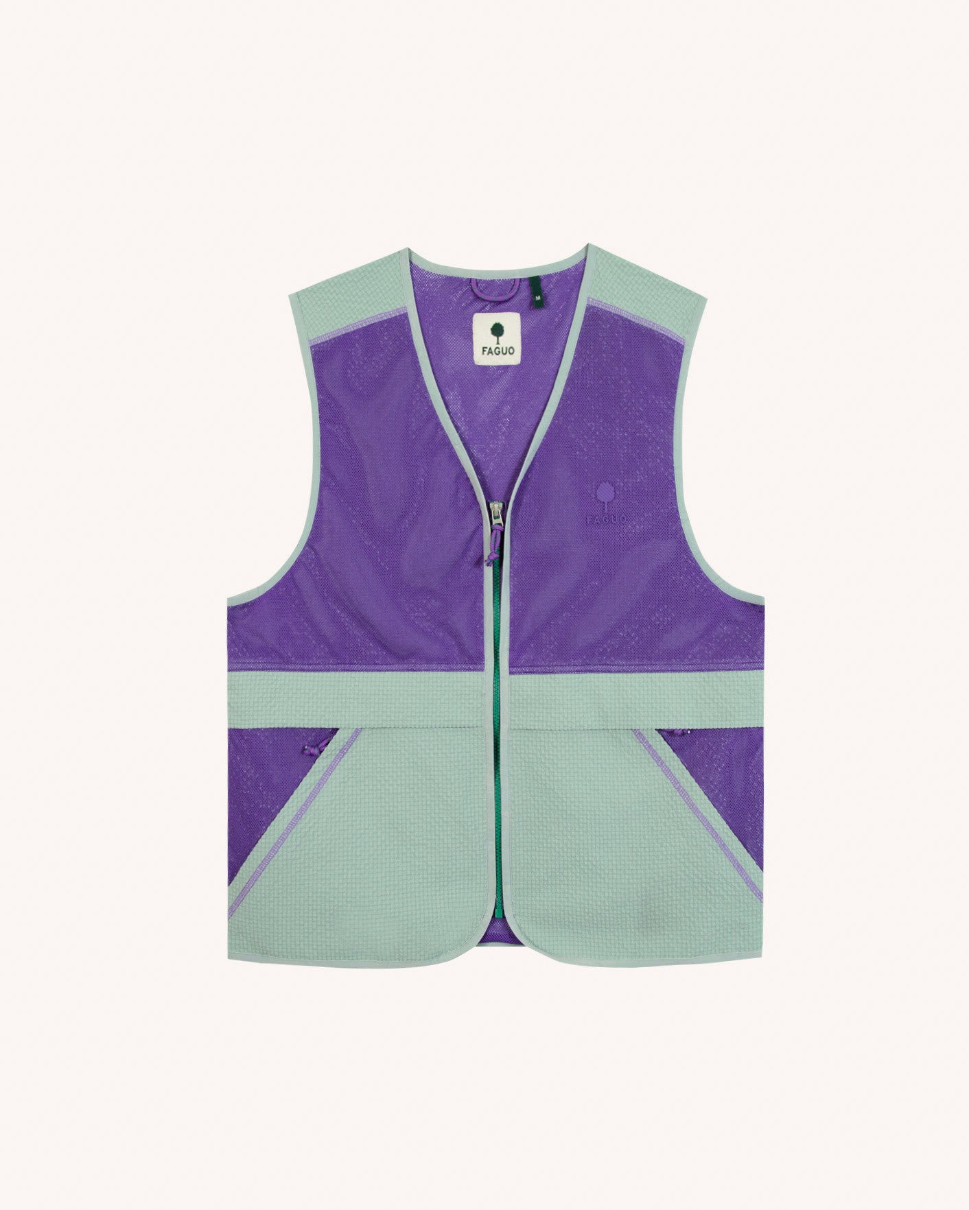 faguo-veste-sans-manches-loudeac-vert-clair-d-perlante image 2