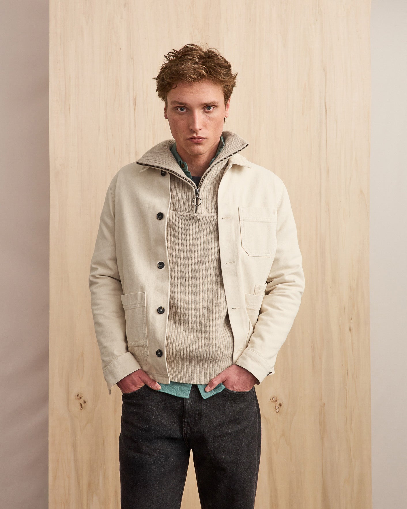 faguo-gavre-veste-en-coton-cru image 1