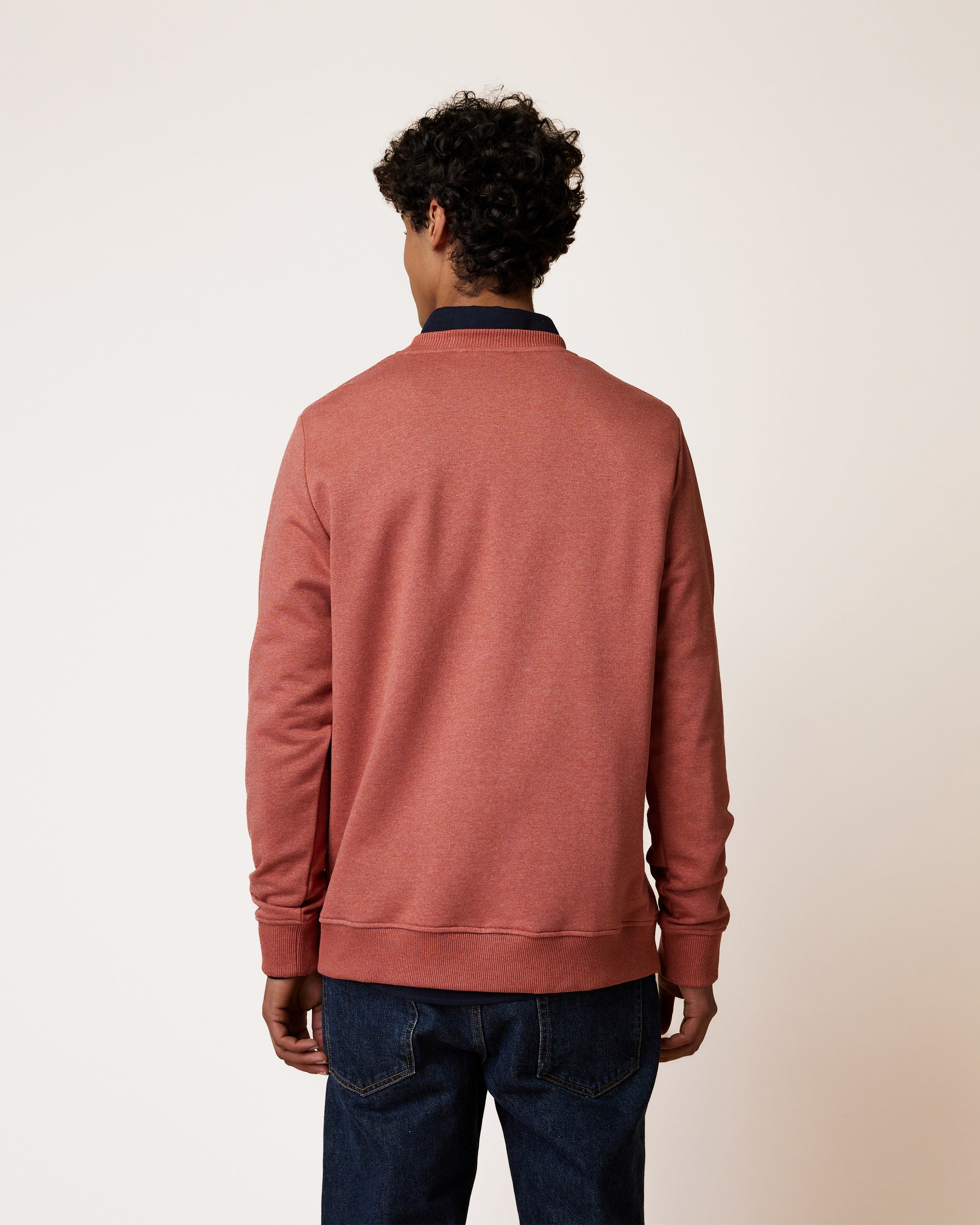 faguo-bussy-sweat-col-rond-rouge-brique-coton-recycl image 5