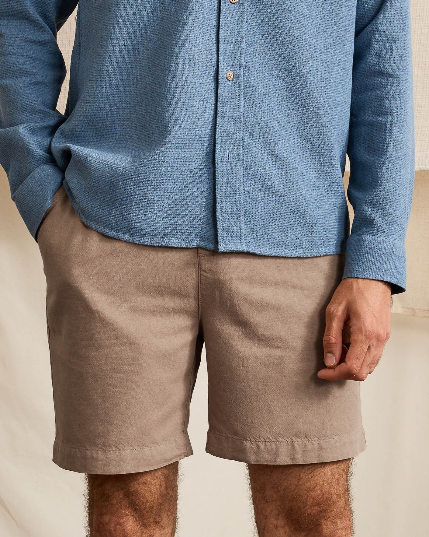 faguo-chevre-short-beige-lyocell-ample image 3