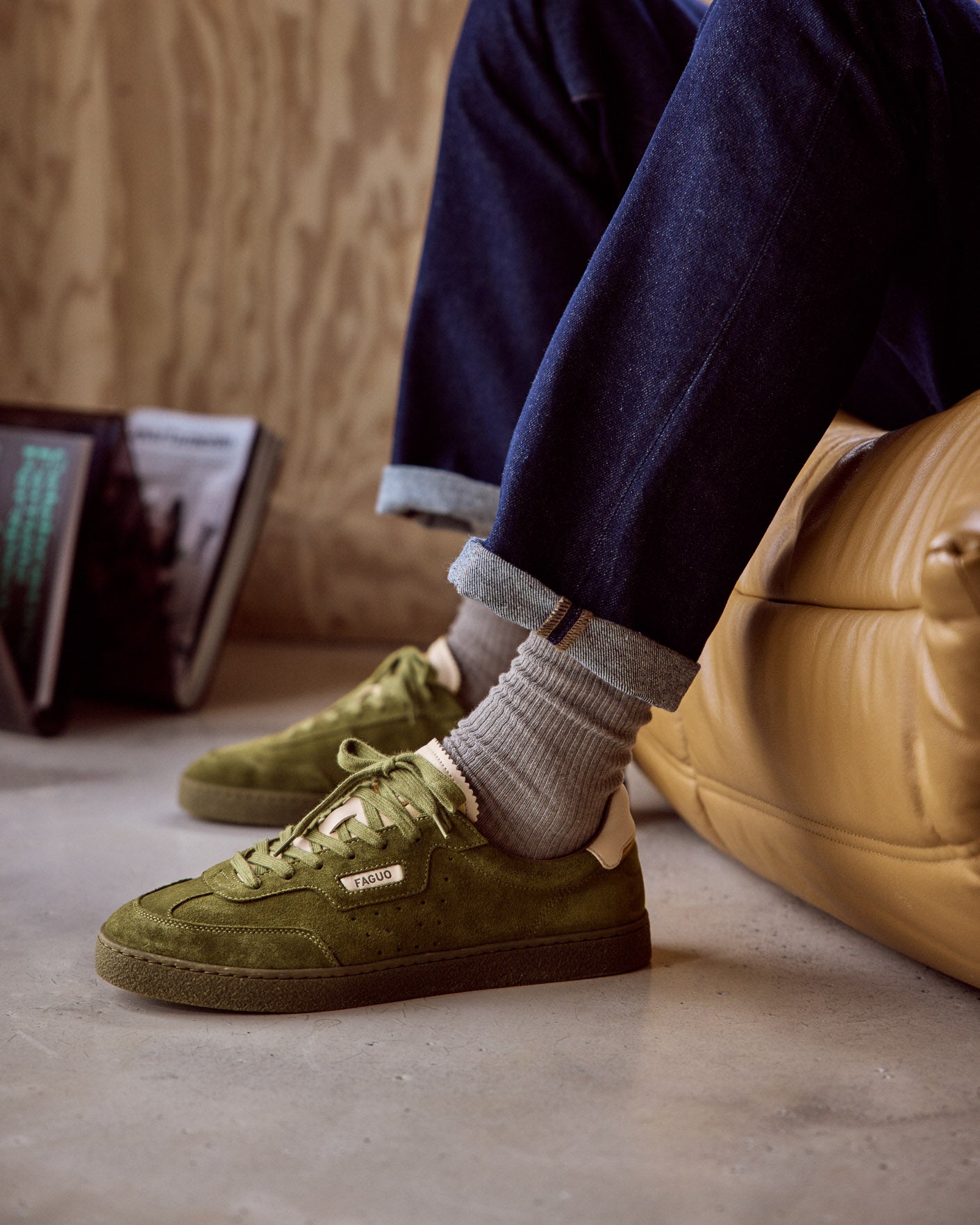 faguo-lumbo-baskets-cuir-su-de-vert-olive image 6