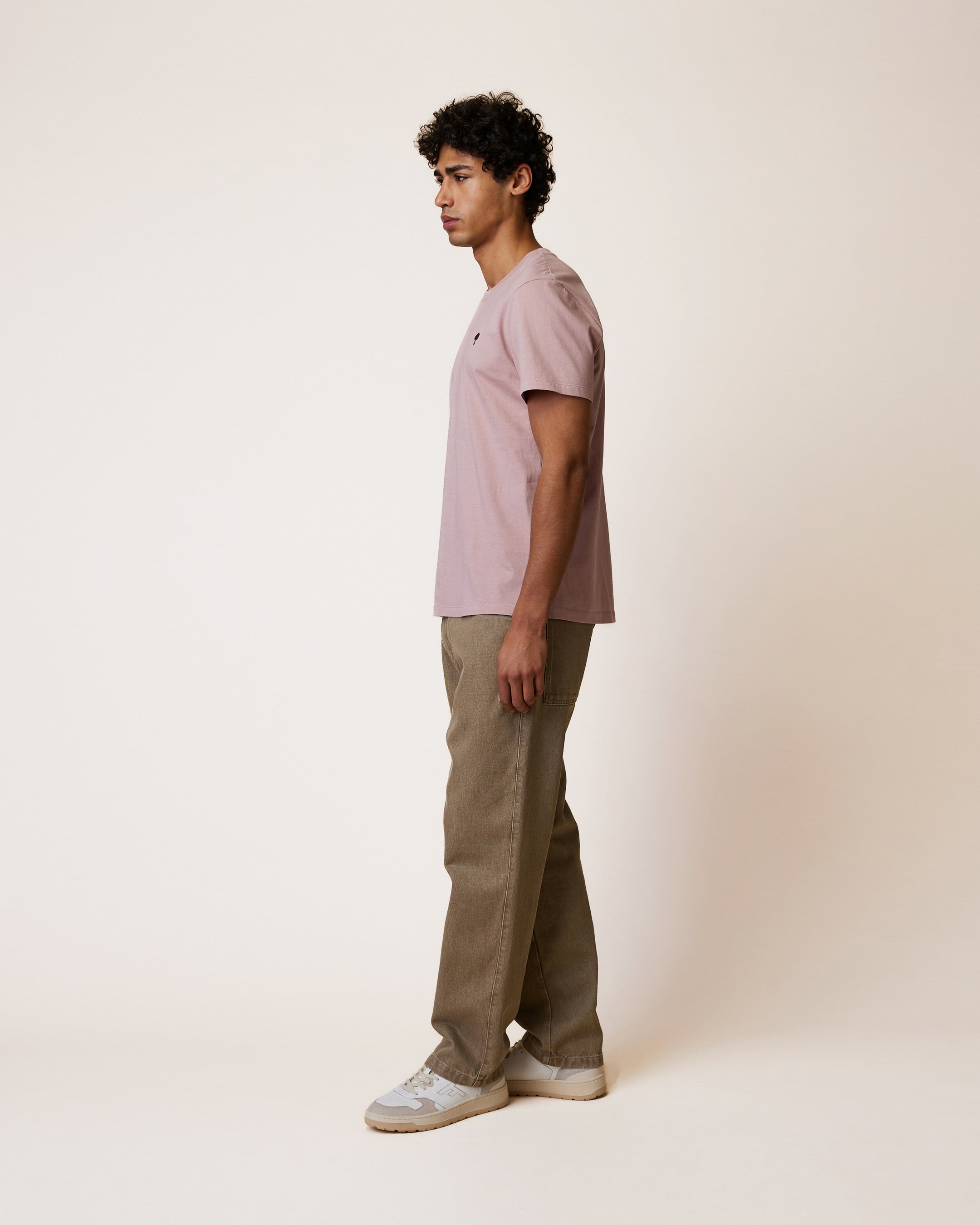 faguo-arcy-t-shirt-mauve-coton-recycl-coupe-droite image 7