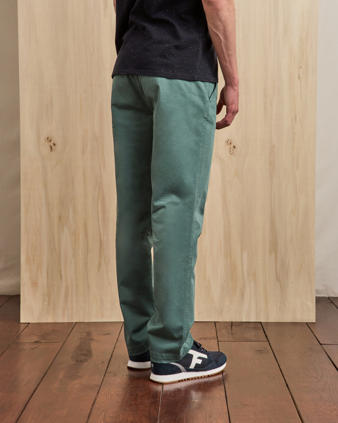 faguo-brix-regular-chino-homme-vert-clair-gris-coton image 3