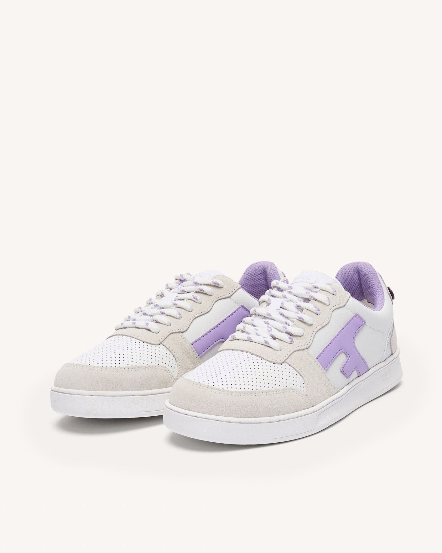 faguo-hazel-baskets-basses-blanches-et-violet-clair-en-cuir-femme image 4