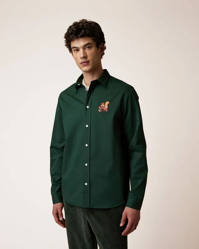 faguo-iraty-chemise-brod-e-vert-for-t-coton image 1