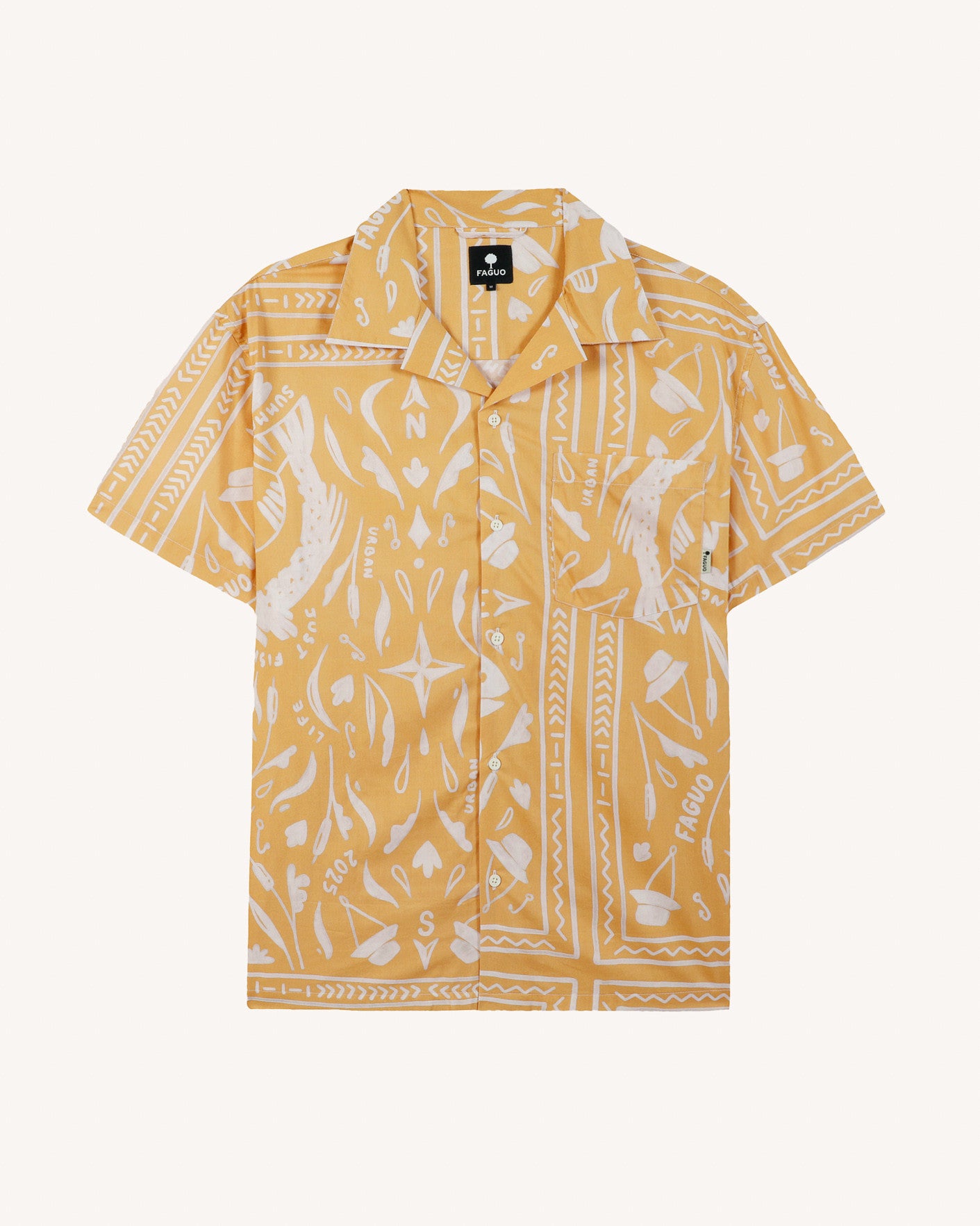 faguo-paiolive-chemisette-manches-courtes-ocre-bandana image 2
