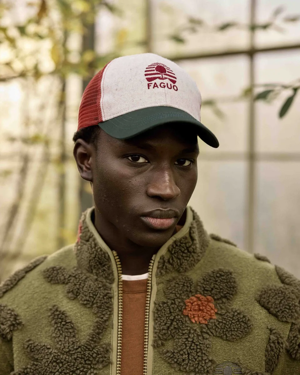 faguo-trucker-casquette-vert-fonc-et-multicolore image 1