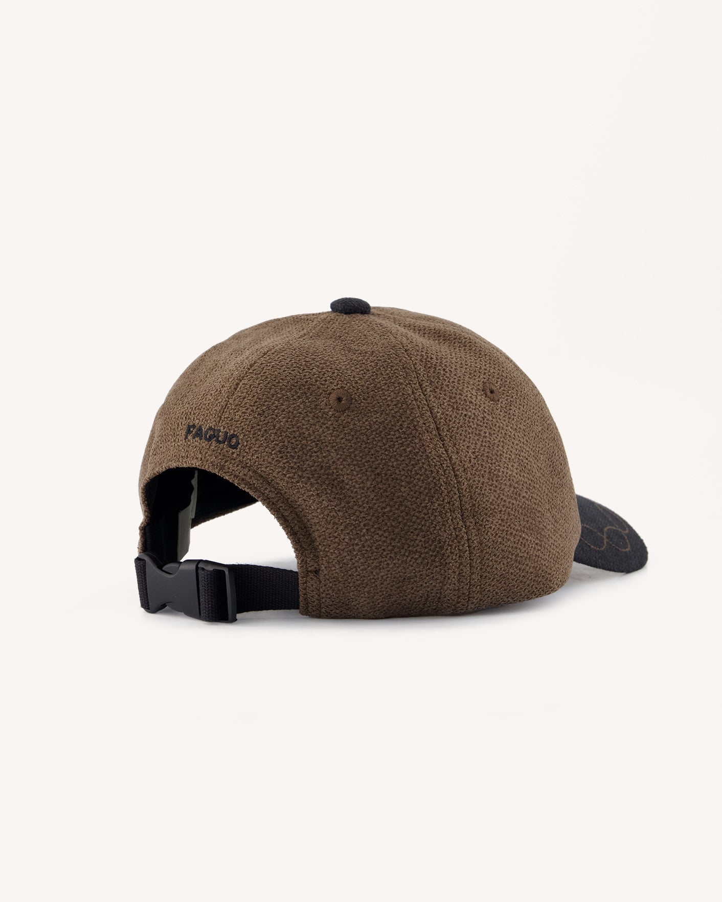 faguo-cap-casquette-homme-marron-et-taupe-polyester-recycl image 3