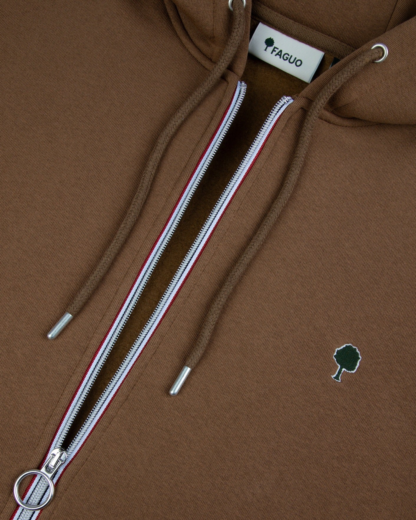 faguo-mesnil-sweat-zipp-capuche-camel image 7