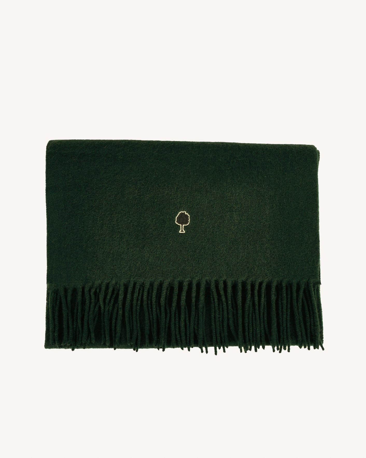 faguo-charpe-en-laine-vert-sapin-164-cm image 2