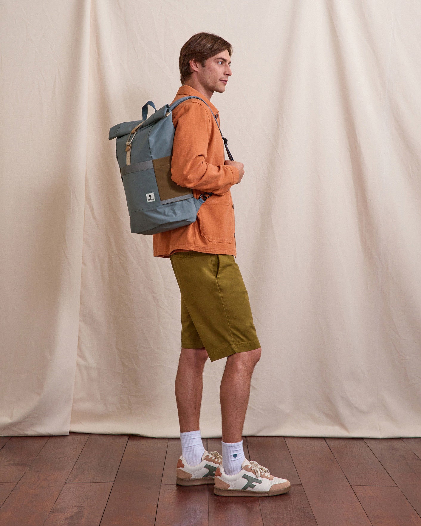 faguo-cycling-medium-sac-dos-v-lo-bleu-gris-convertible image 2