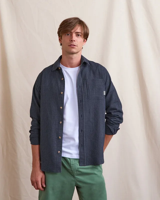 faguo-surchemise-signy-ray-e-marine-et-blanc-homme image 1
