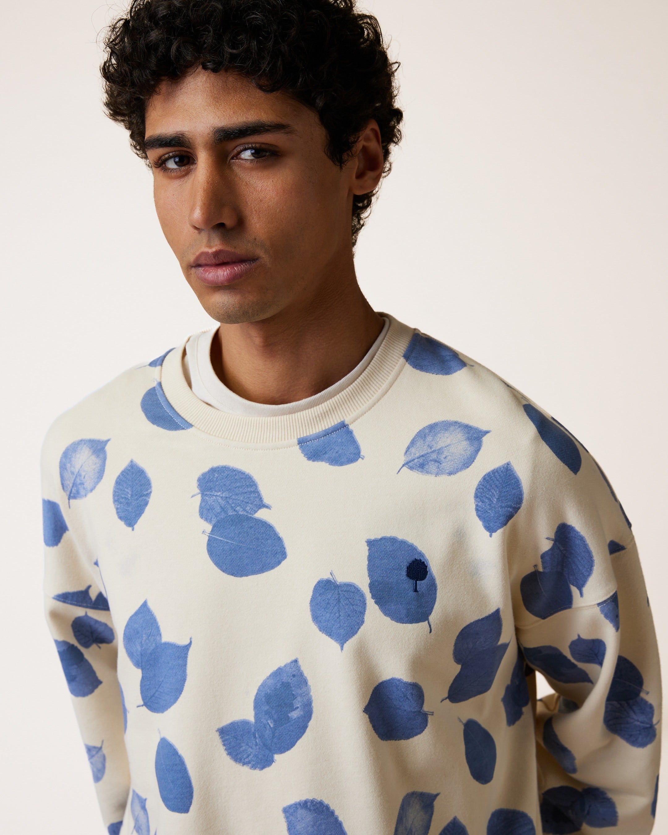 faguo-fango-sweat-col-rond-cru-et-bleu-recycl-homme image 7