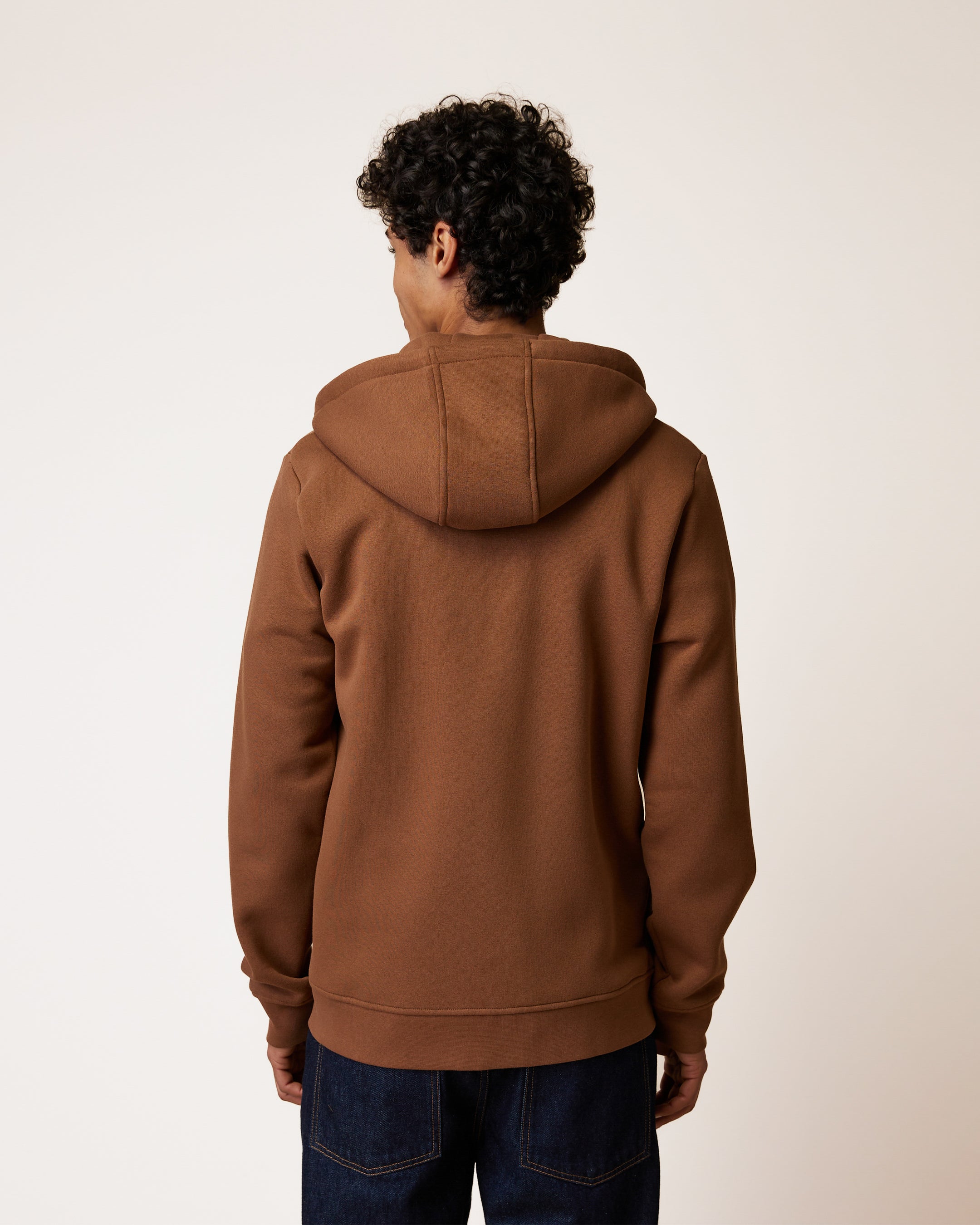 faguo-mesnil-sweat-zipp-capuche-camel image 5