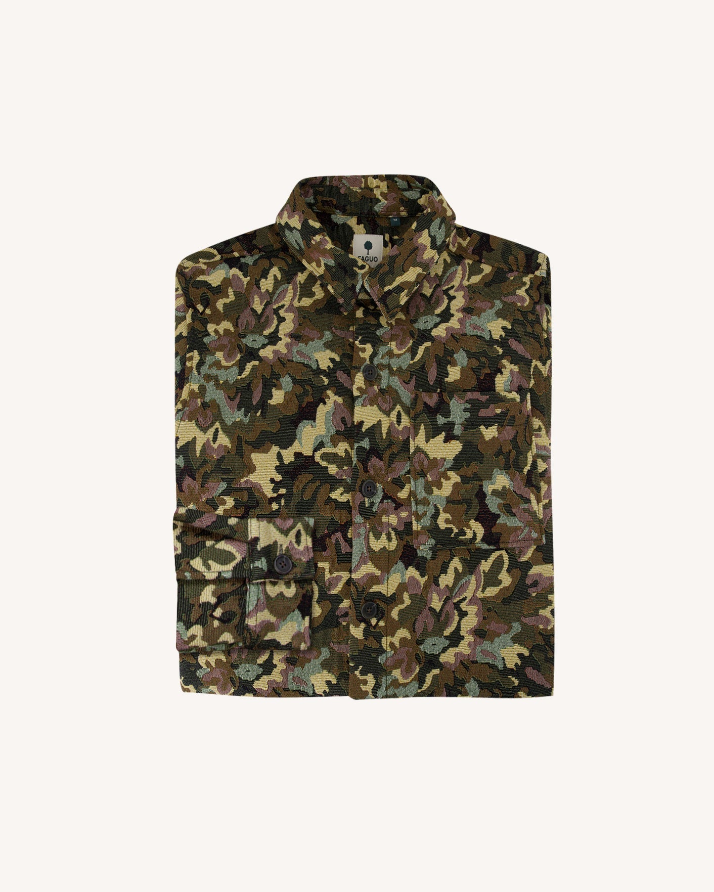 faguo-gastine-surchemise-kaki-et-multicolore image 3