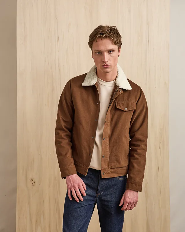 faguo-seillon-blouson-coton-camel-sherpa image 1