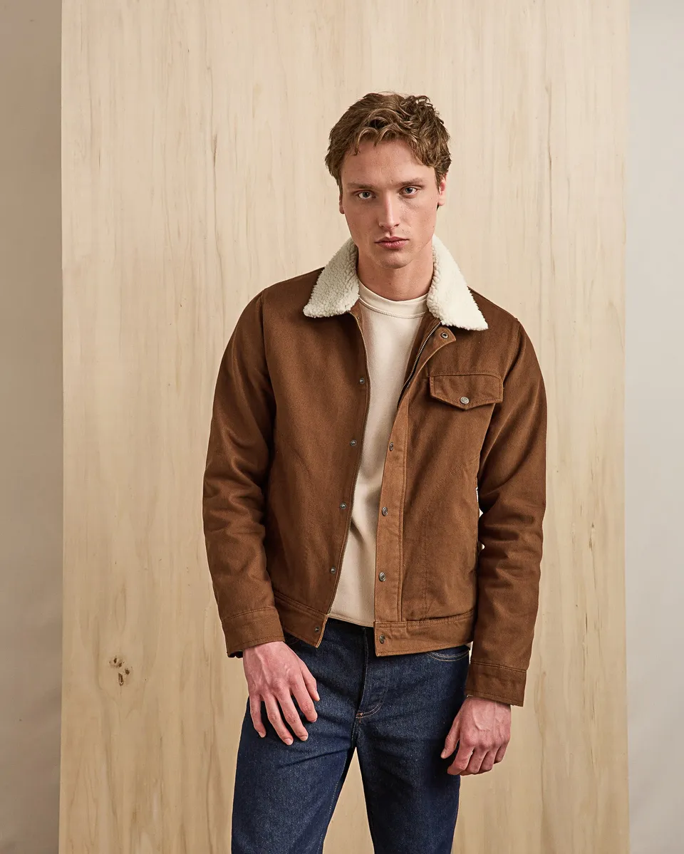 faguo-seillon-blouson-coton-camel-sherpa image 1