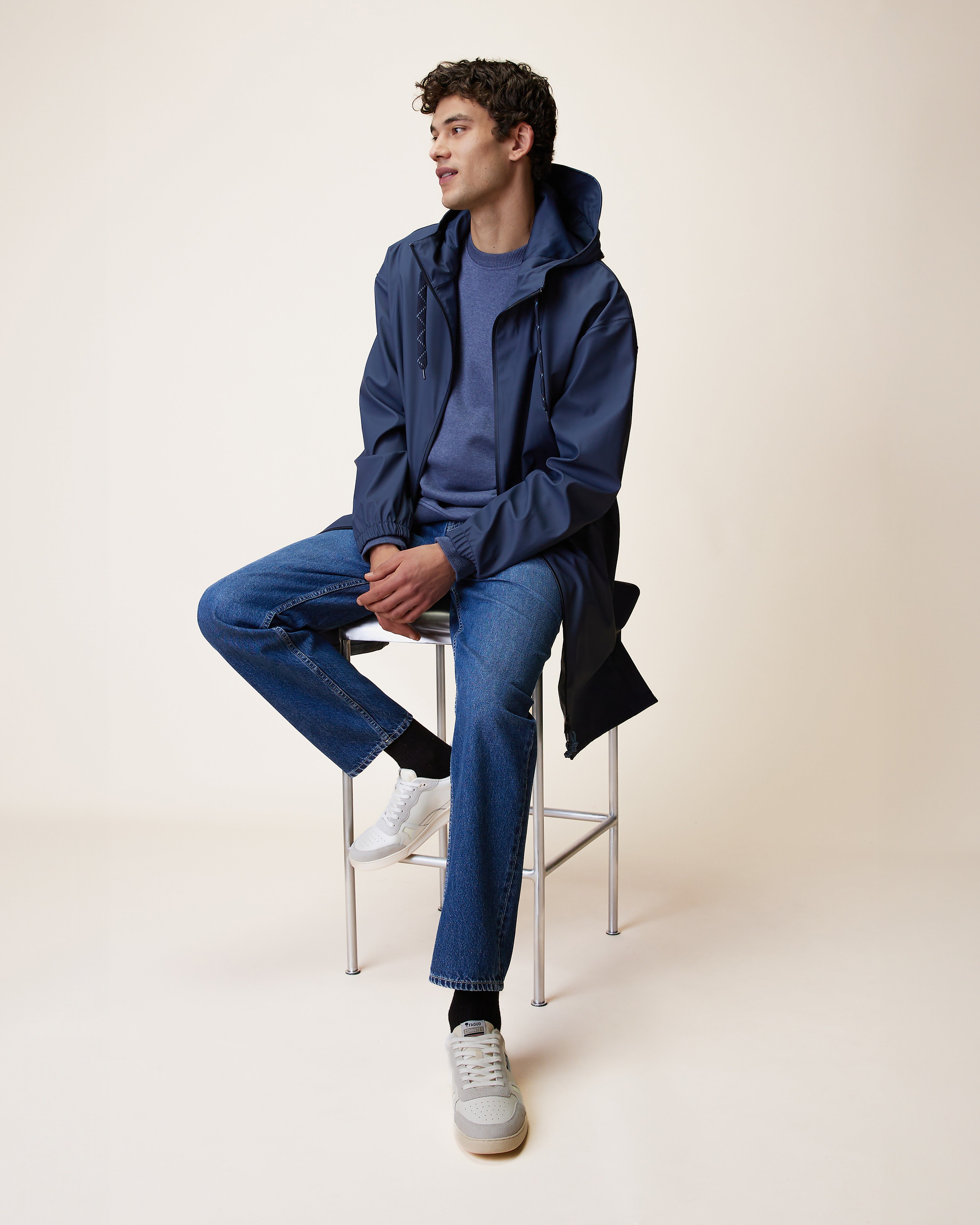 faguo-garenne-parka-imperm-able-longue-marine image 1