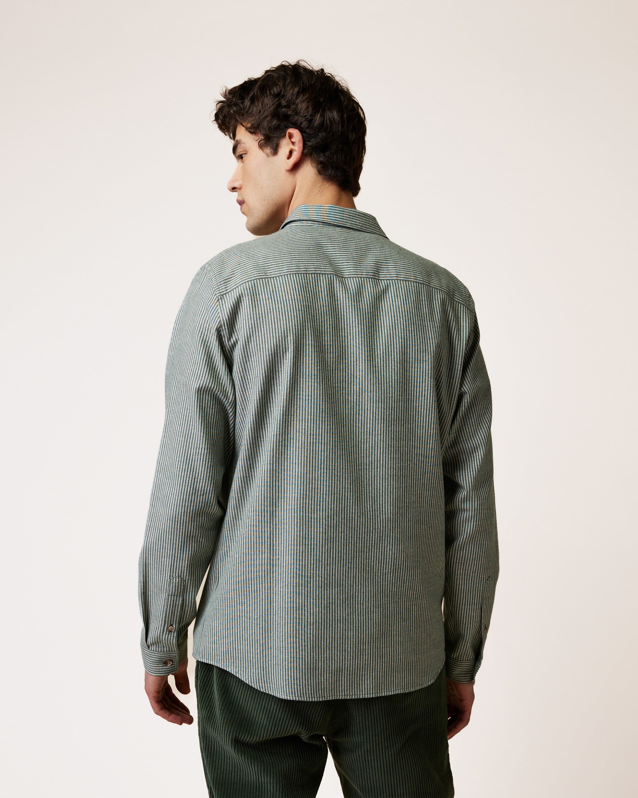 faguo-iraty-chemise-ray-e-vert-cru-flanelle image 6