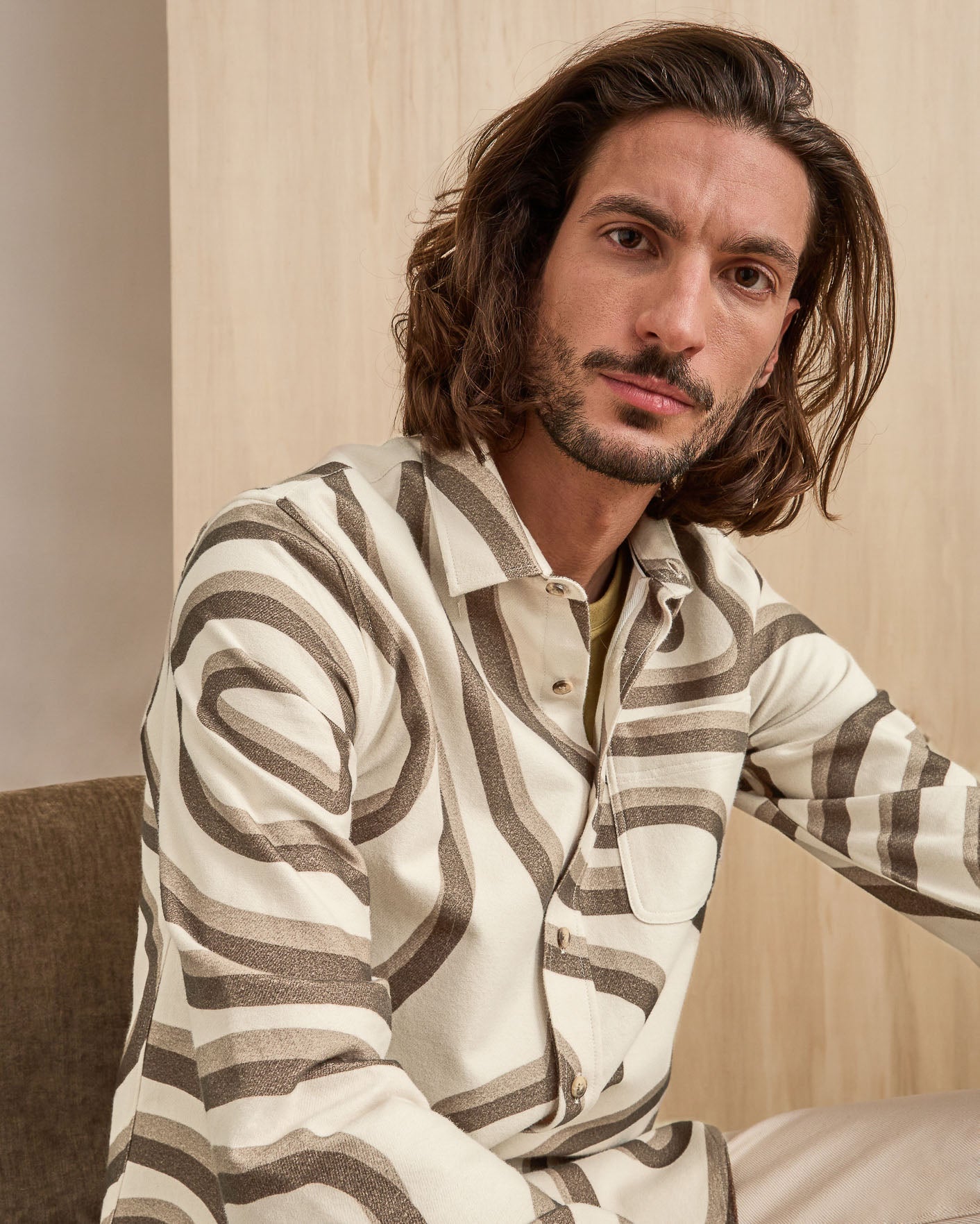 faguo-signy-surchemise-homme-beige-et-camel image 4