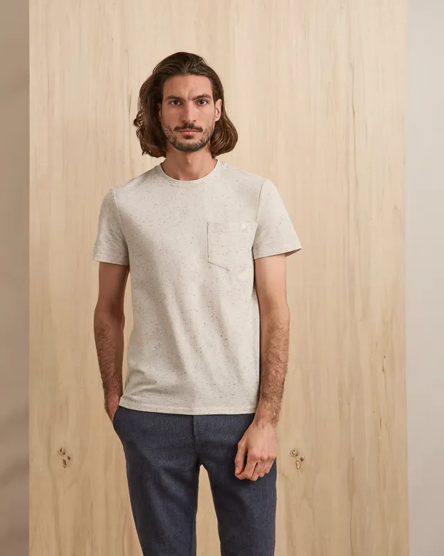 faguo-olonne-t-shirt-chin-cru-et-bleu-coton image 1