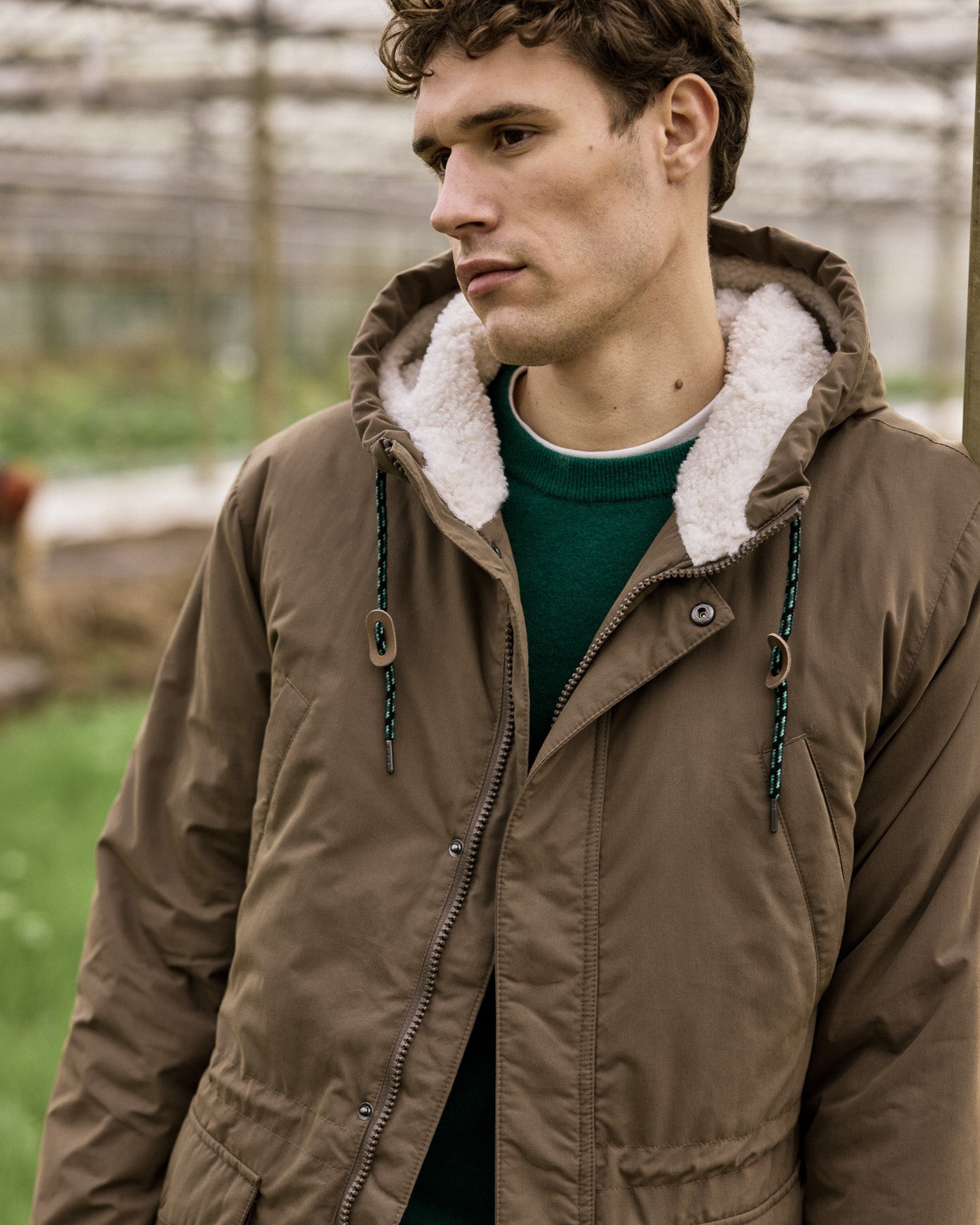 faguo-vernon-parka-imperm-able-longue-marron image 3