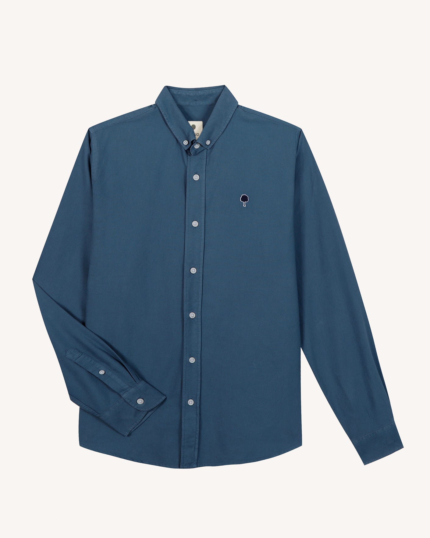 faguo-ivoy-chemise-oxford-bleu-navy image 2