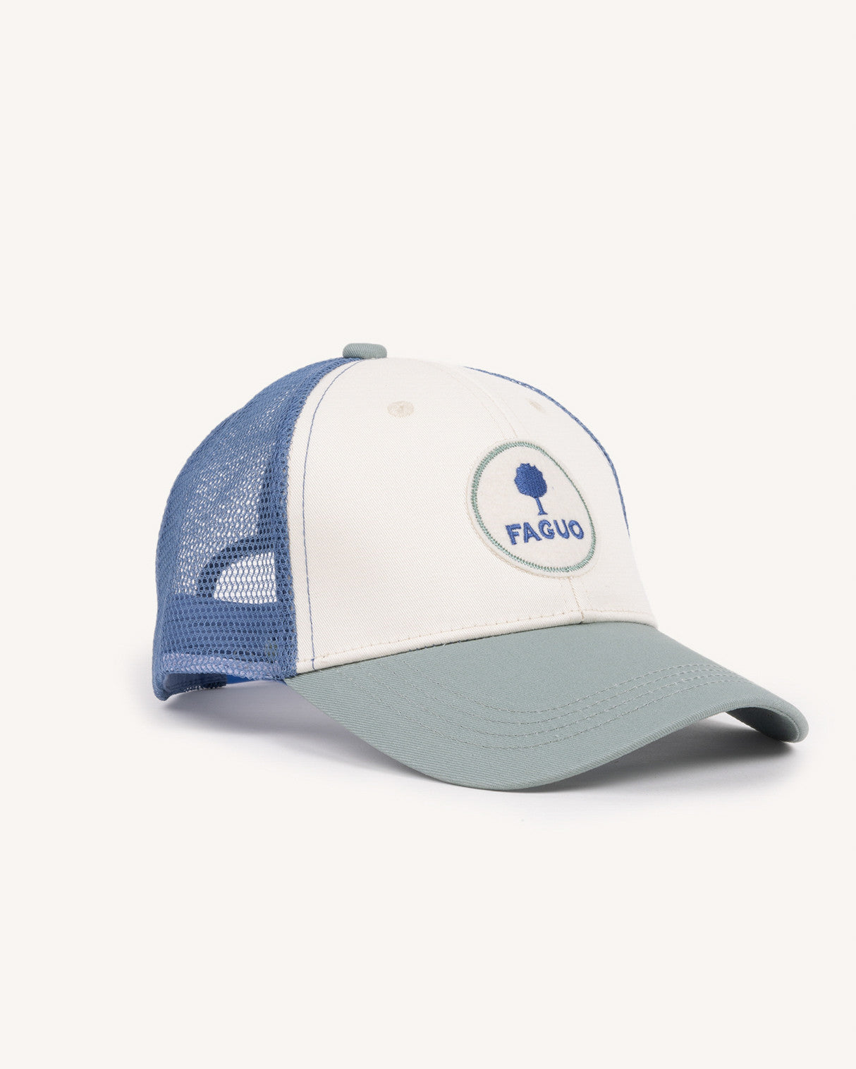 faguo-trucker-casquette-vert-et-bleu image 1
