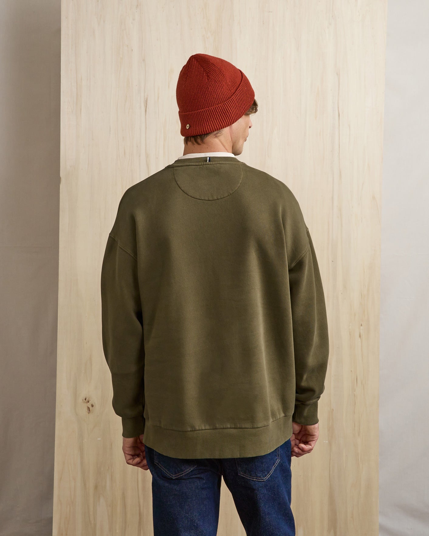 faguo-fango-sweat-col-rond-vert-olive-fonc image 4