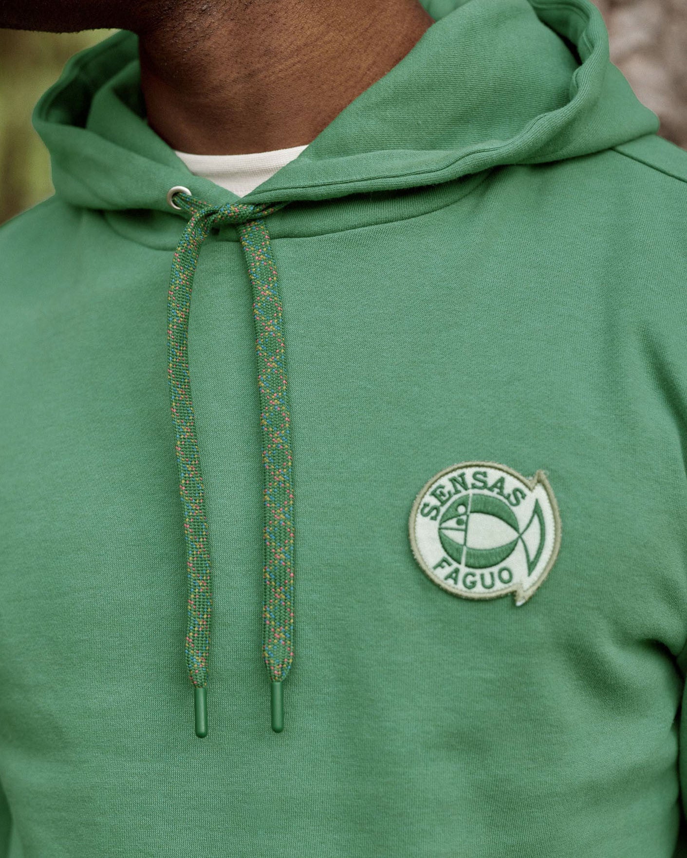 faguo-sweat-capuche-homme-dirac-vert-coton-inrest-fm-s25sw0106-gre00 image 3