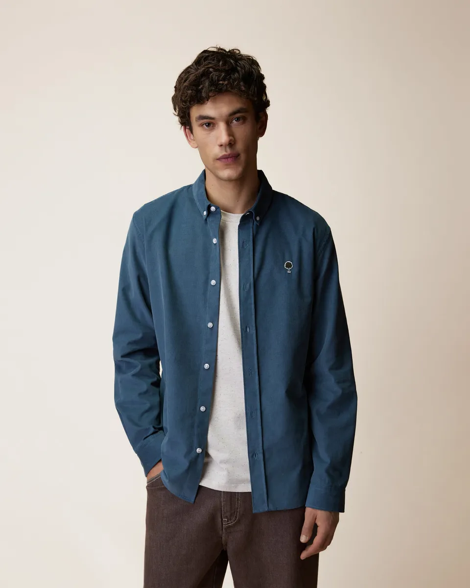 faguo-ivoy-chemise-en-velours-bleu-homme image 1
